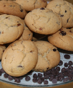 double choc chip cookies